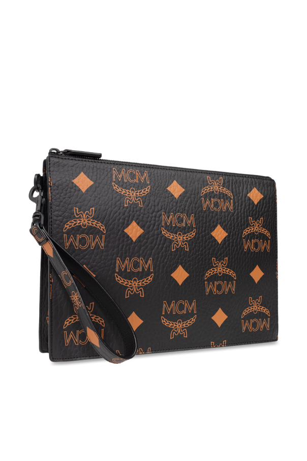 Mcm black clutch bag best sale